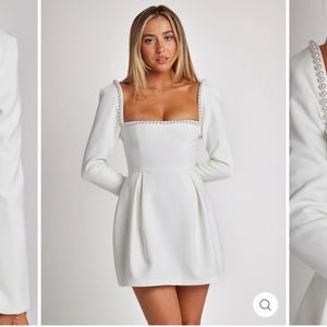 The Ultimate Muse Pearl White Dress